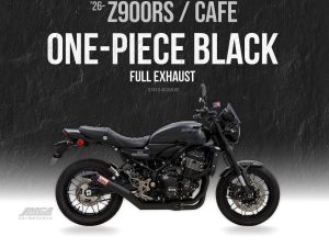 【新產品】MORIWAKI「Z900RS/CAFE（2026年式）Full Exhaust ONE-PIECE BLACK全段排氣管」！4in2in1×日本政府認證×輕量化3.1kg×10月出貨