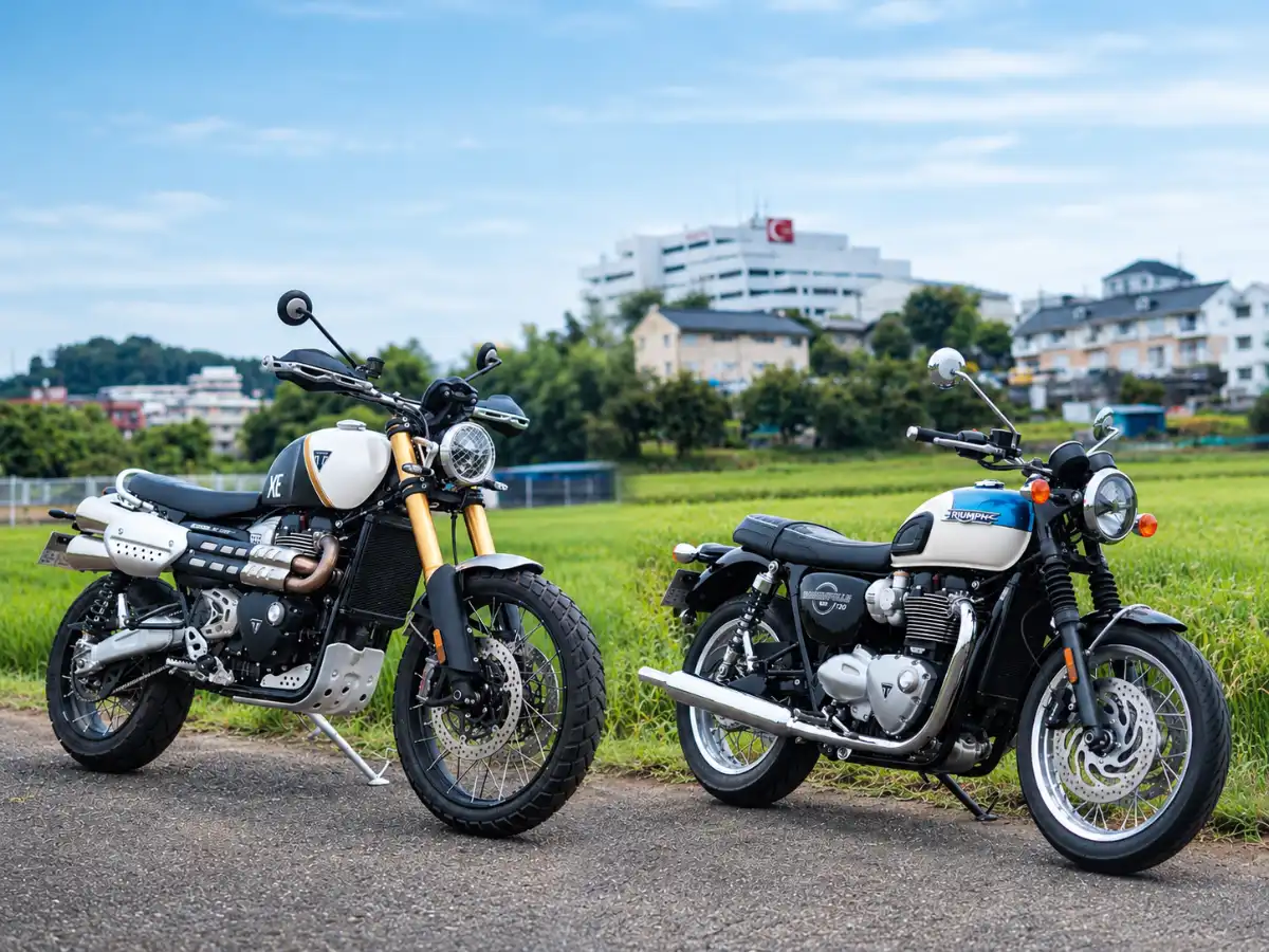 【试驾比较】Triumph“SCRAMBLER 1200 XE vs BONNEVILLE T120”同为1200cc骑感截然不同！市区/高速/山路一个月实测