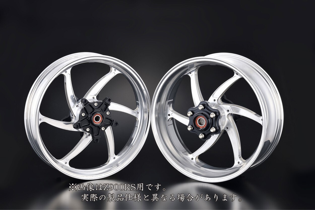 【新商品】OVER Racing「GP-SIX Prime」ZRX1200DAEG專用輪框！H型斷面少輻條×降低陀螺儀效應×弧形輻條×JWL標準