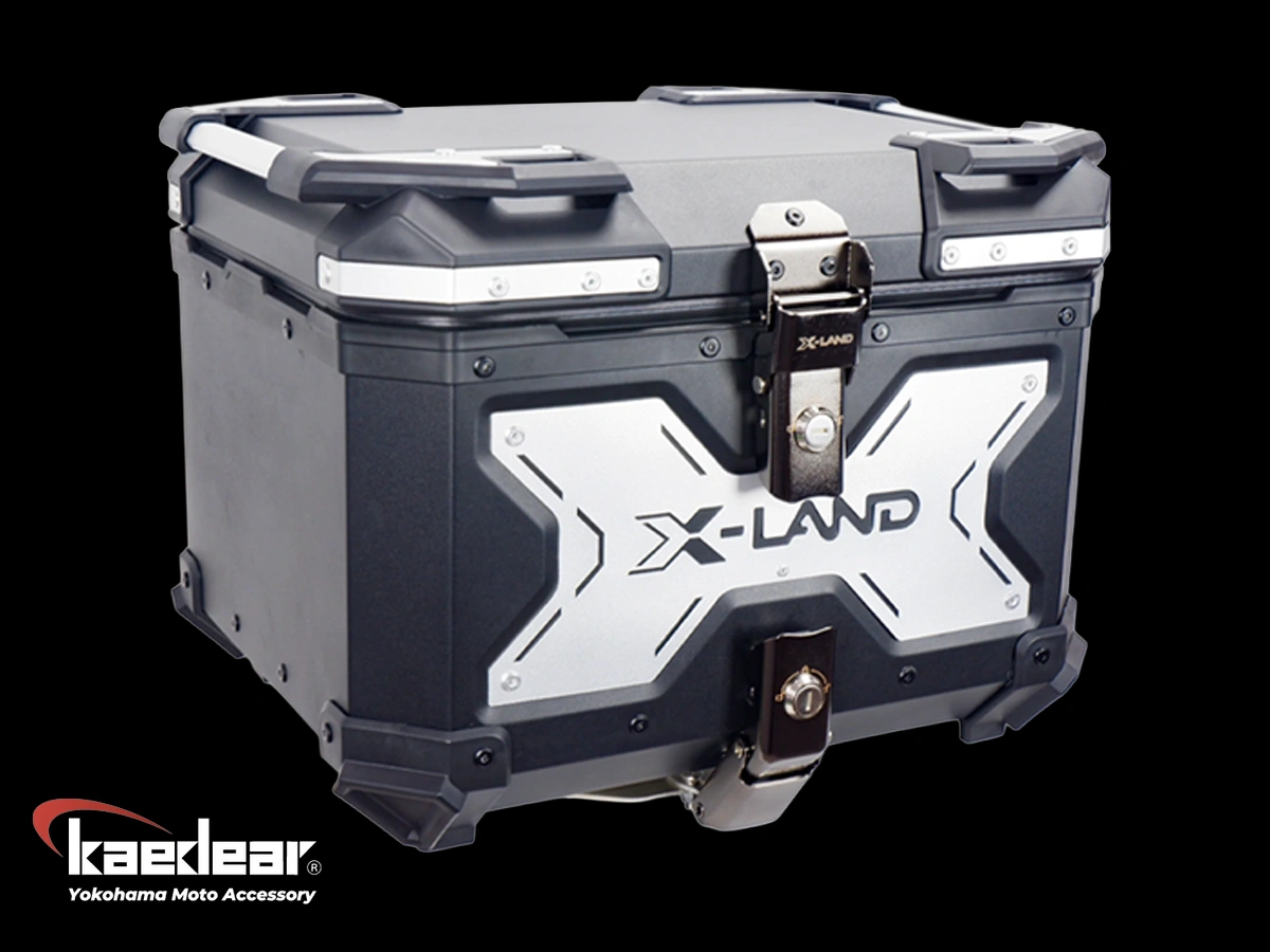 【新产品】Kaedear“X-LAND XLD-Y铝合金后箱”!45L/55L/65L三尺寸×黑色/银色×防水防尘×锁匙式锁定