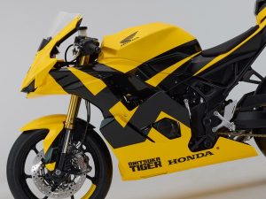 【概念車】Honda×Onitsuka Tiger「Mid Sports Concept」米蘭時裝週發表！CB750 Hornet基礎×Tiger Yellow×Brembo×Akrapovič