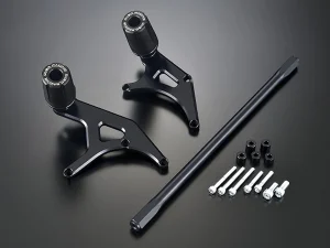 【新产品】OVER Racing“YZF-R9专用引擎防倒球”无需加工×银色/黑色两色可选