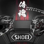 【新產品】SHOEI「Z-9 RONIN’S REST（浪人安息）」2026年12月發售！骷髏浪人×水墨畫單色×武士魂漢字×紅色點綴