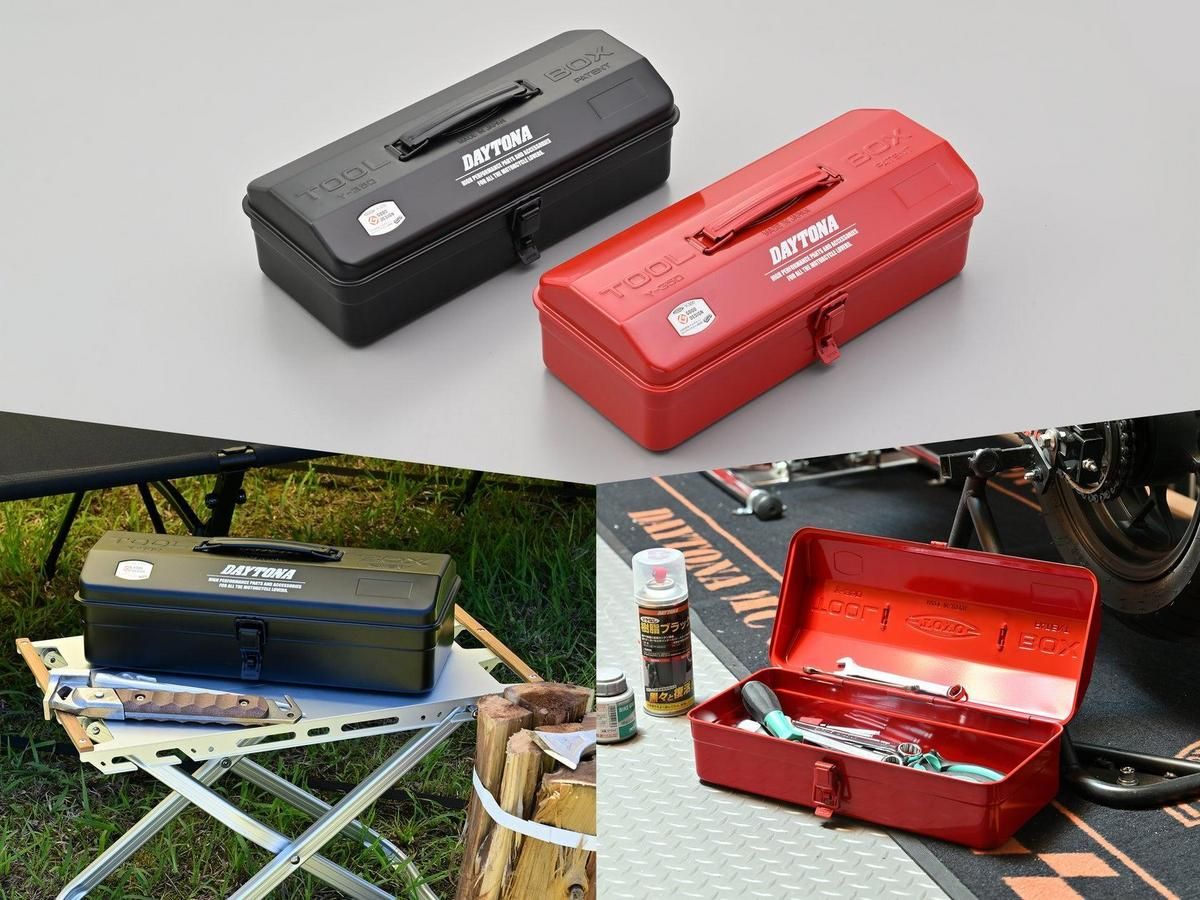 【新產品】Daytona×TOYO STEEL聯名工具箱!Good Design獎山型工具箱Y-350×日本製×黑紅兩色