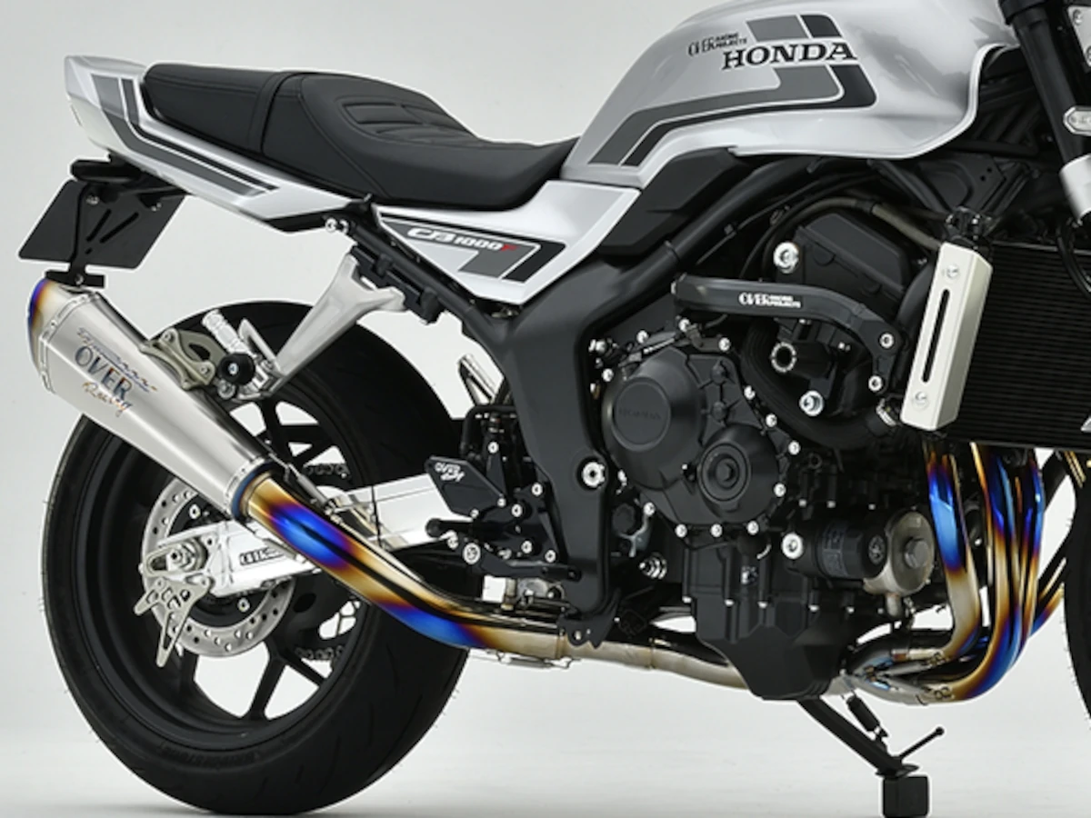 【新產品】OVER Racing「TT-FORMULA RS+PRO 4-2-1」Honda CB1000F全鈦合金全段排氣管發表｜著重中低轉速扭力×最高階RS+PRO靜音筒×選配原廠中柱對應尾管