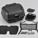 【新製品】GIVI Monolock「B45+ 未塗裝黑 [B45B+D]（45L）」後置行李箱｜方形設計×黑色面板×標準配備靠背與底部內襯