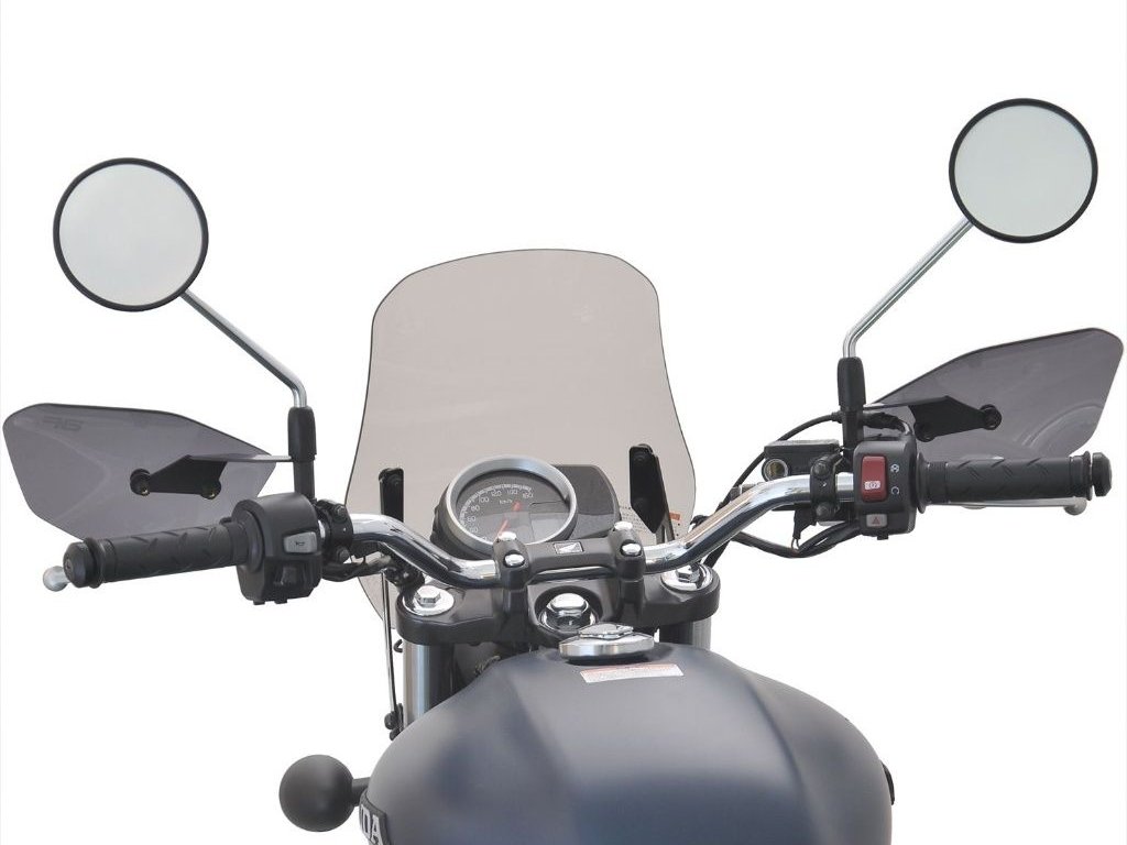 旭風防 風鏡 安裝於 CB350 騎士視角