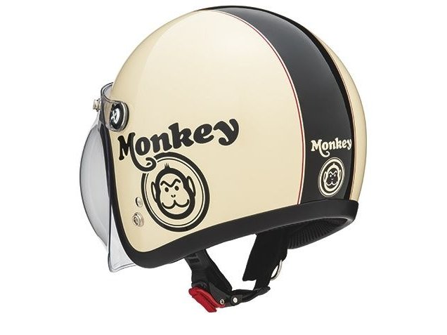 Honda MONKEY 四分之三安全帽 象牙白黑
