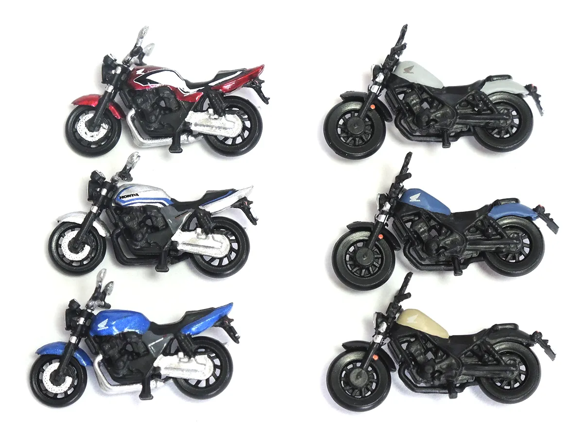 【開箱評測】Toys Cabin「1/64模型鑰匙圈」Honda CB400 SF×Rebel 250日本扭蛋｜CB400 SF（NC42）3色×Rebel 250 3色共6款