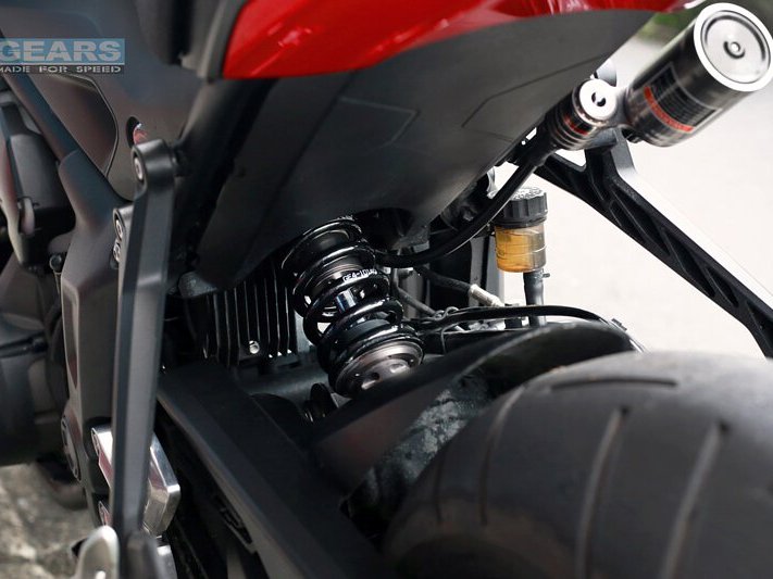 GEARS RACING H2P 後避震器 TRIDENT 660 安裝實車