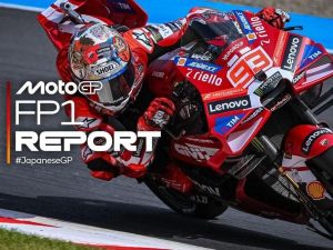 【MotoGP日本GP FP1】Marquez最速1分44秒073×Martin 0.099秒第二×中上貴晶左鎖骨骨折退賽