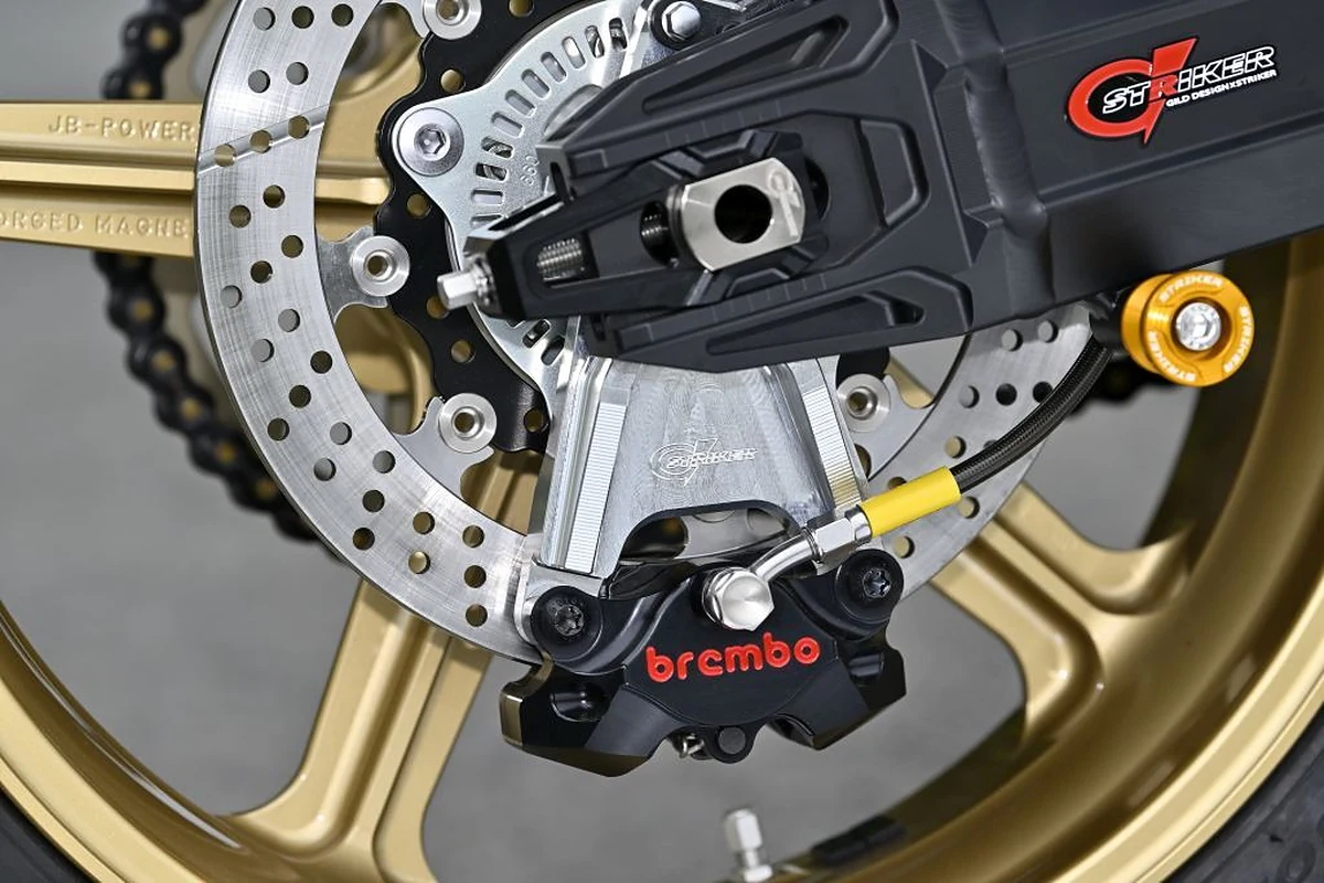 【新制品】STRIKER Z900RS／CAFE后煞车油管组｜G-STRIKER卡钳座×Brembo 2pot专用