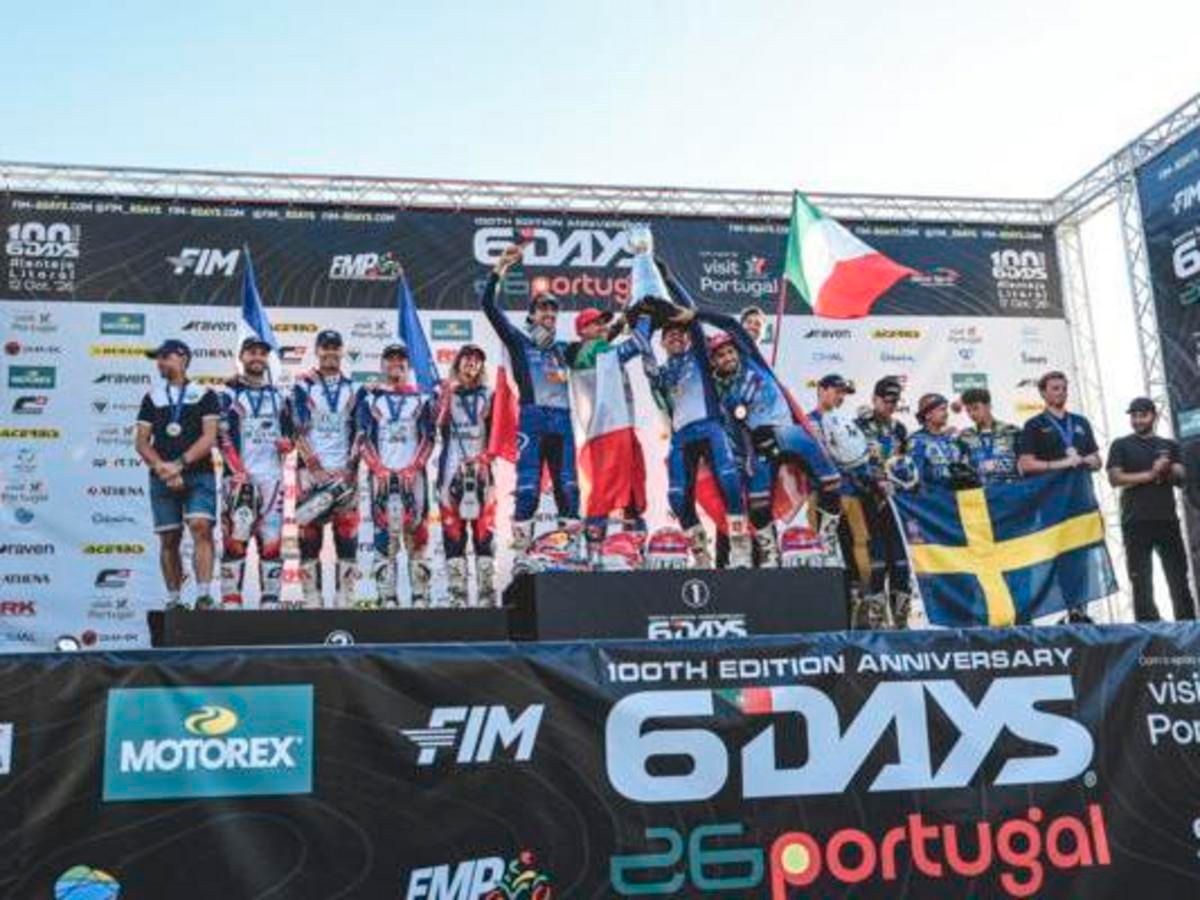 第100屆6DAYS FIM Enduro of Nations（國際六日耐力賽）｜World Trophy前三名隊伍皆有Triumph車手×義大利連霸×Morgan Lesiardo騎乘TF 250-E奪E1第二名